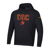 USC Trojans Men's Under Armour Black All Day Fleece Pullover Hoodie